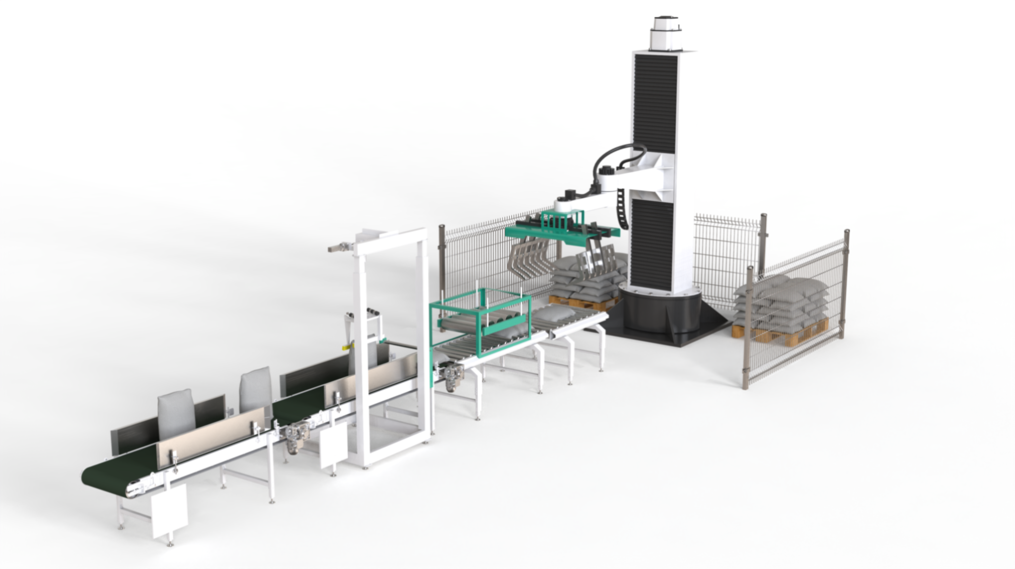 Робот укладки мешков на паллет ZX-P-1